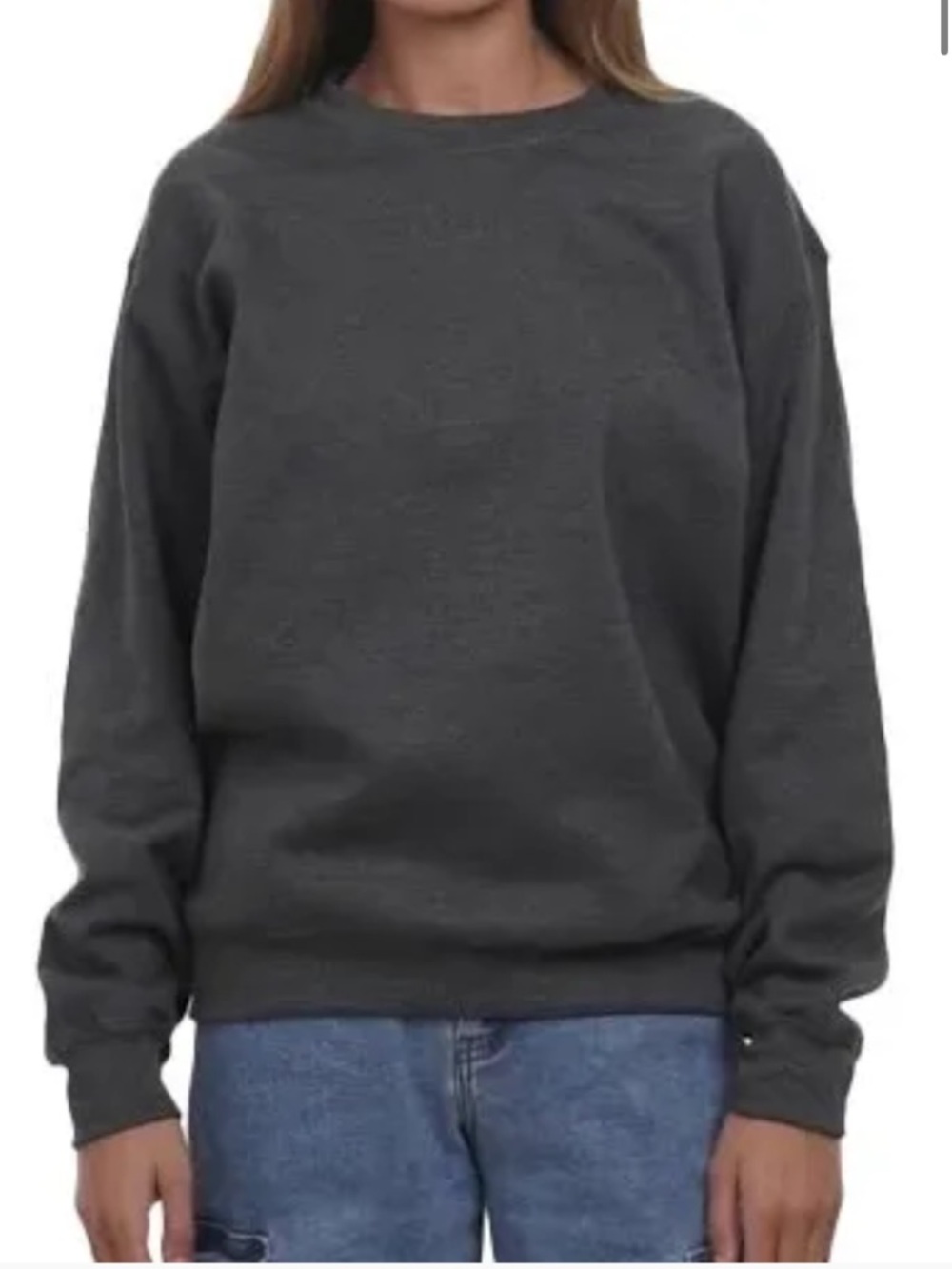 Hanes Dark Grey Pullover Sweatshirt